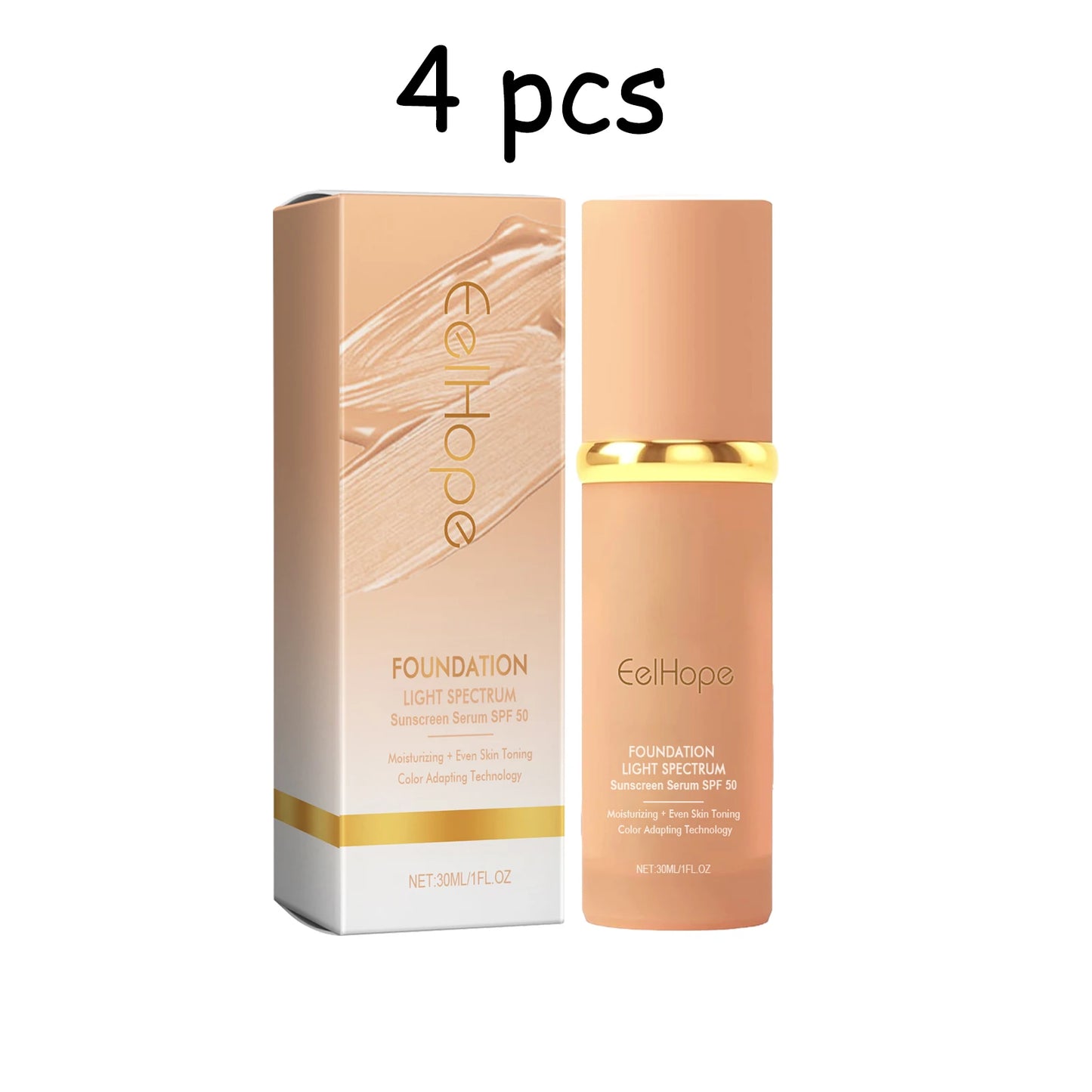 EELHOPE Face Makeup Foundation Natural Lightweight Texture Perfect Coverage Glowing Skin Tone Moisturizing Face Foundation Cream