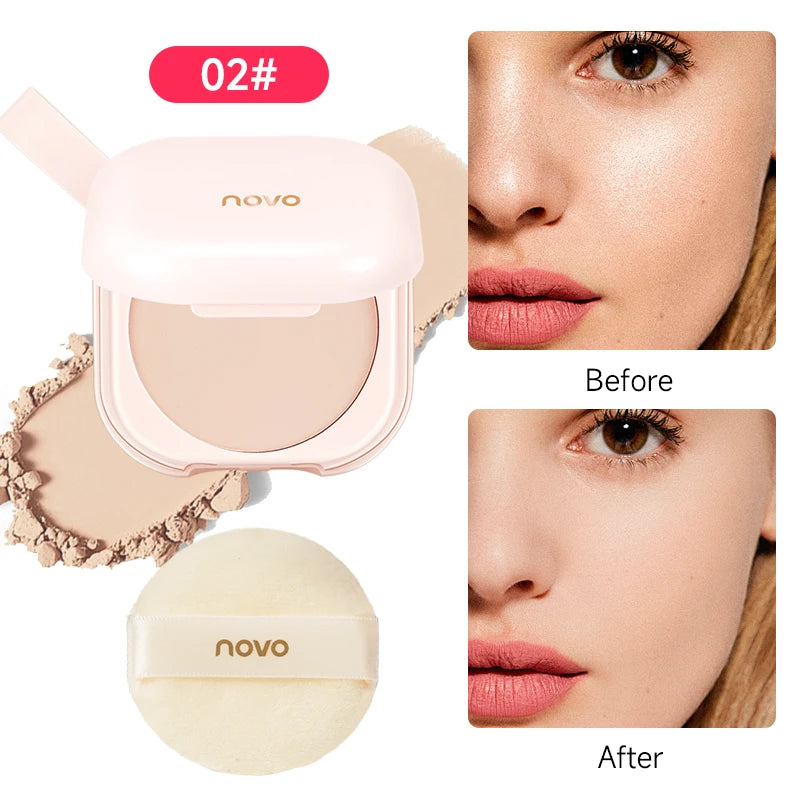 Long-Lasting Oil-Control Setting Powder, Matte Loose Powder, Waterproof And Sweat-Proof, Blurs Blemishes, Vitamin E