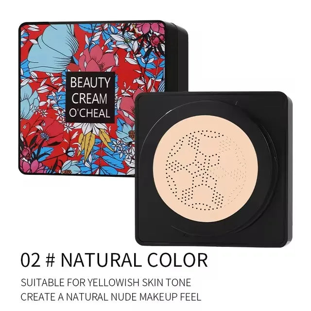 Mushroom Head Air Cushion CC Cream Foundation Concealer Oil-control BB Cream Whitening Face Base Makeup Cosmetics Moisturizing
