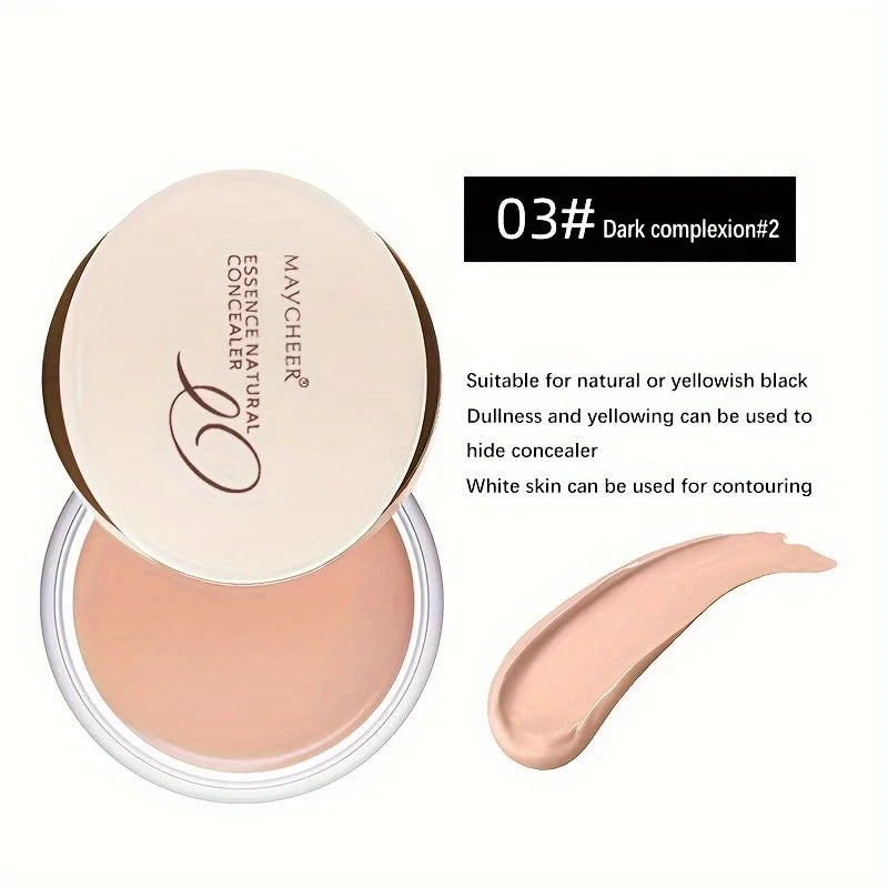 4Color Waterproof Full Coverage Concealer for Tattoos Scars Acne Marks Dark Circles Natural Finish Foundation for All Skin Tones