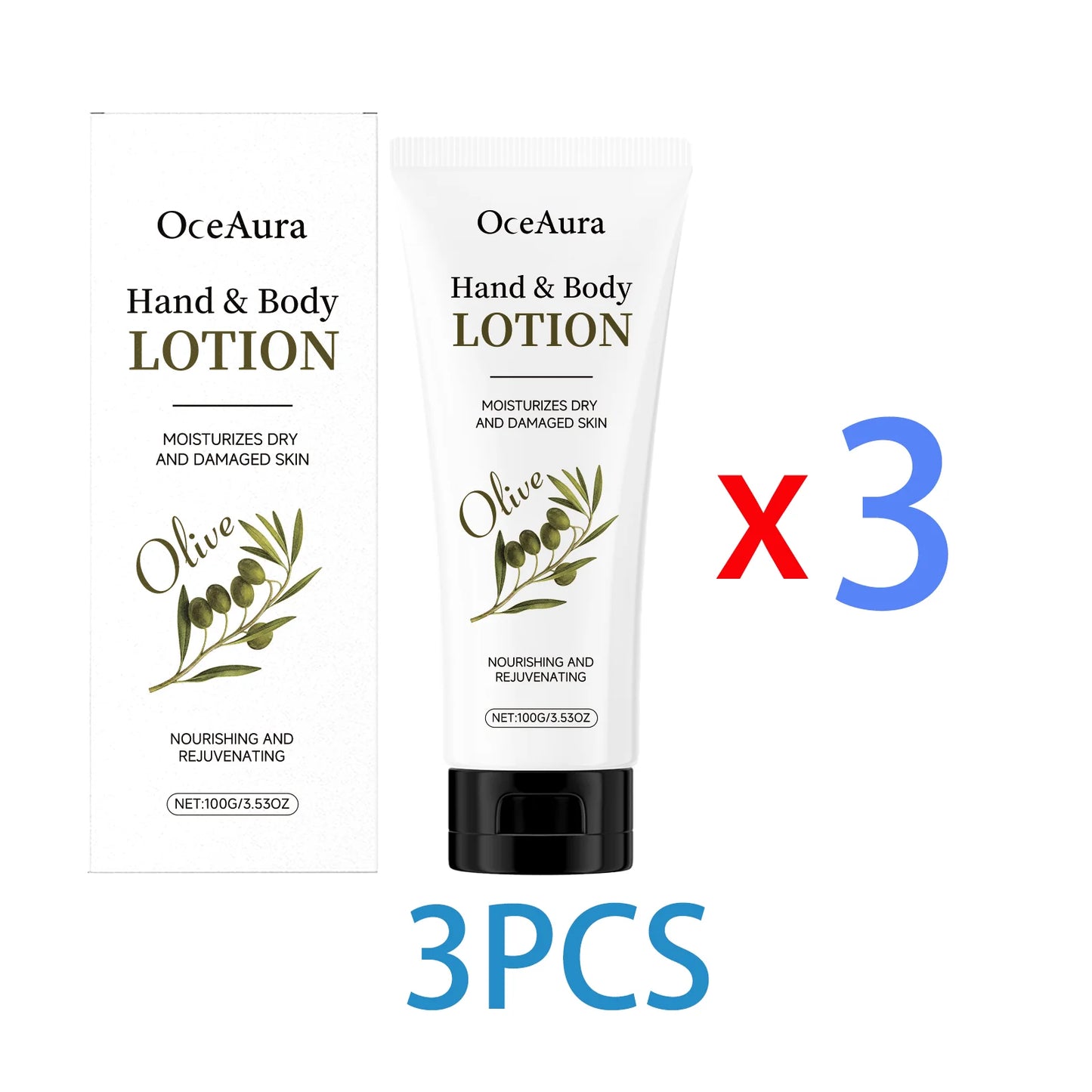 Olive Body Lotion with Vitamin E Olive Oil Deep Hydration for Dry Skin Non Sticky Fast Absorbing Formula Daily Nourishing Cream