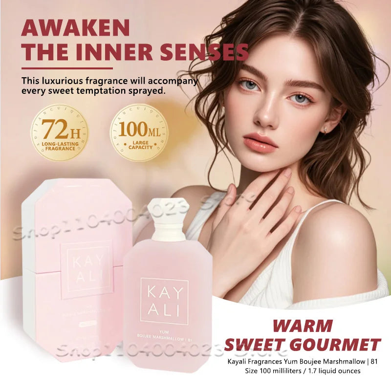 100ML Kayali 81 Warm Gourmand Fragrance KAYALI Yum Boujee Marshmallow 81 Eau de Parfum Intense Women Perfume Ship From USA