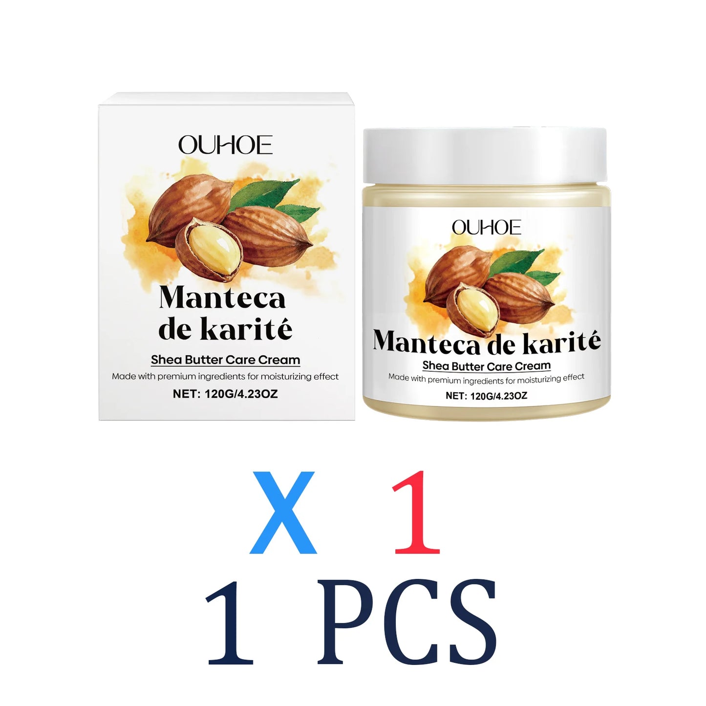 Multi Action Moisturizing Cream for Face Body and Lips Dry Skin Care Winter Skincare Holiday Gift Set with Shea Butter Vitamin E