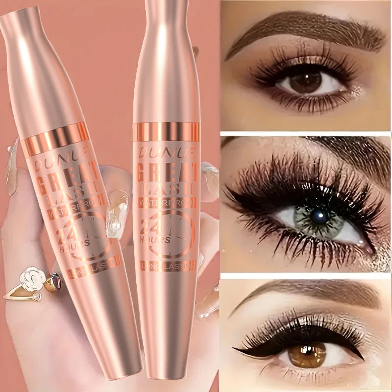 1pc/2pc/5pc/set Waterproof Black Mascara Lengthening Curling Long-lasting Volumizing Smudge-proof Y2K Daily & Party Makeup Gift