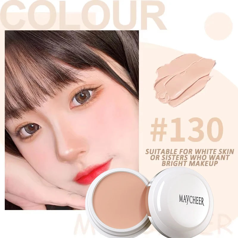 MAYCHEER Full Coverage Concealer Cover Anti-Dark-Circle & Freckle Long-Lasting Waterproof Foundation Face Makeup Base Cosmetic