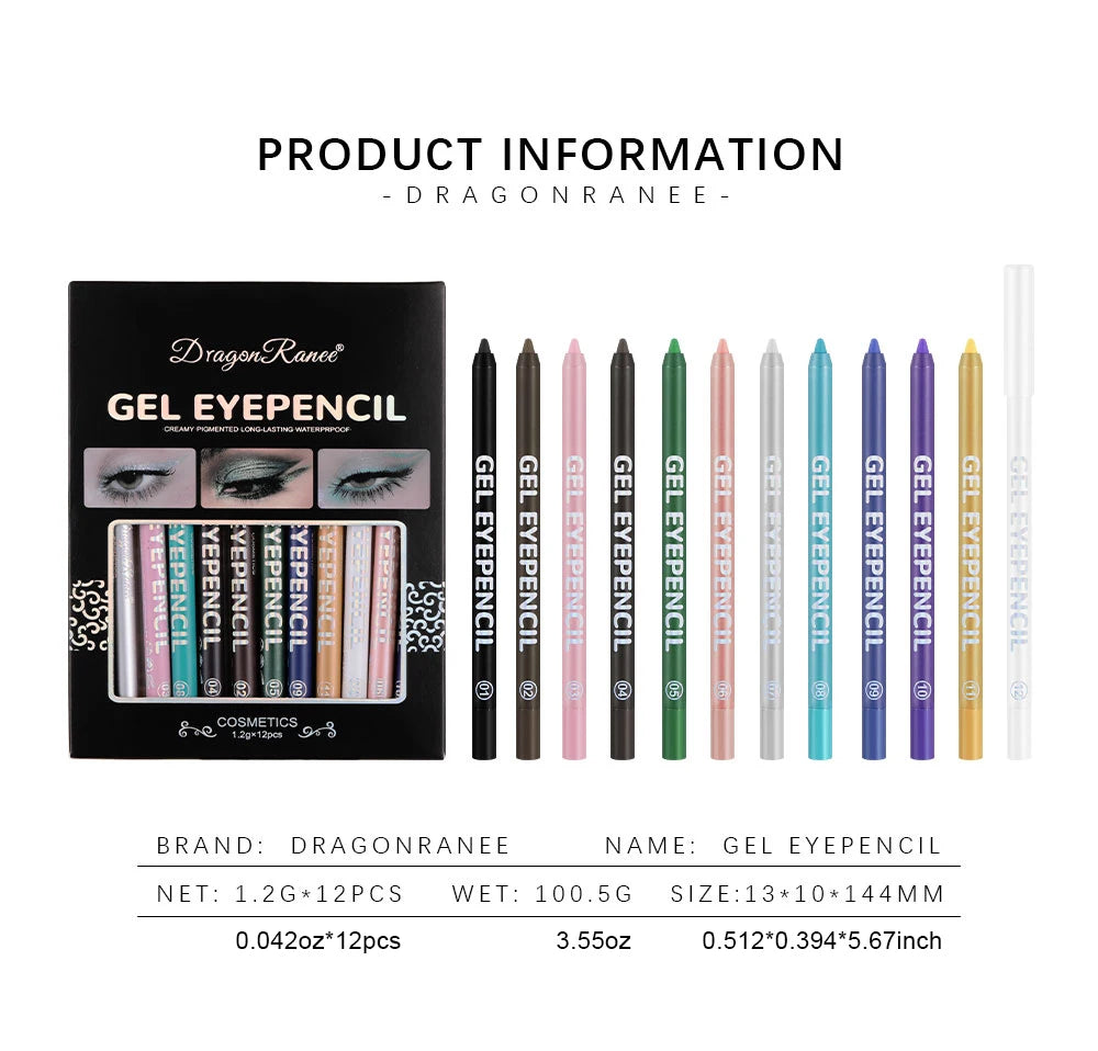 Eyeliner Set, Long-Lasting, Long-Lasting, Anti-Smudge-Proof Eyeliner, Waterproof, Sweat-Proof, Non-Removable, Beginner's One-Stroke Molded Eyeliner Set