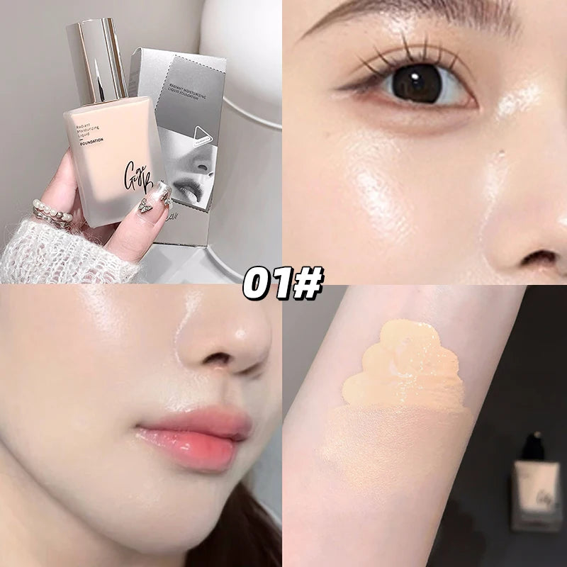 Gege Bear Light Foundation Liquid Concealer Long-lasting Moisturizing Natural Waterproof and Sweat-proof Foundation Cream