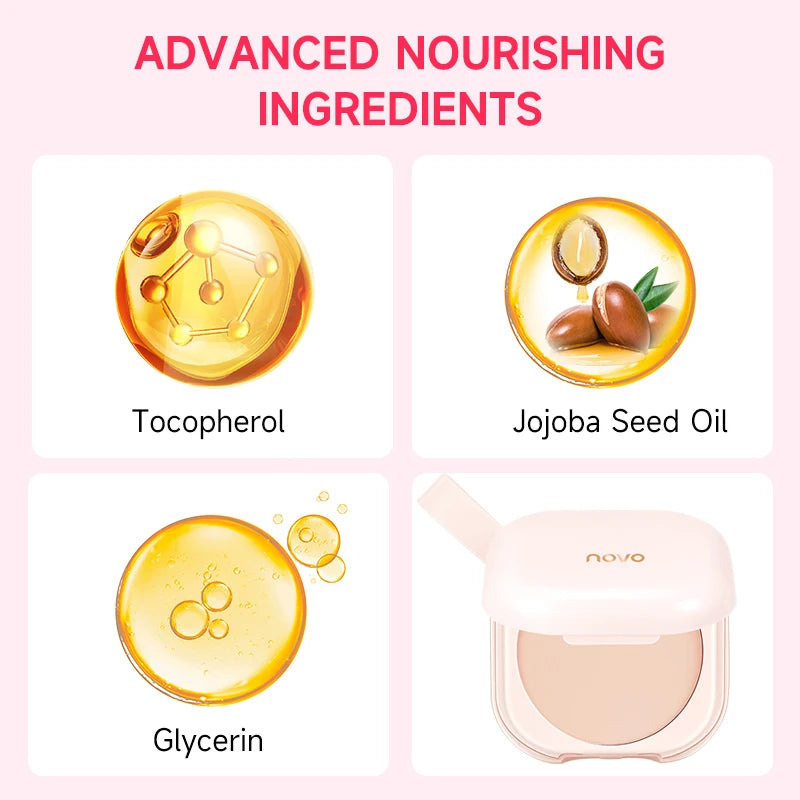 Long-Lasting Oil-Control Setting Powder, Matte Loose Powder, Waterproof And Sweat-Proof, Blurs Blemishes, Vitamin E
