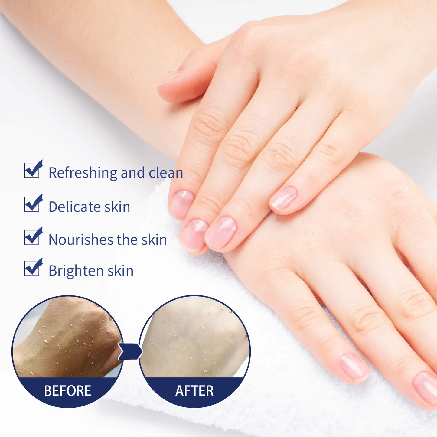 Eelhoe 100g Niacinamide Body Scrub Exfoliating Skin Remove Dead Skin Brightening Improve Rough Skin Cleansing Body Wash Scrub