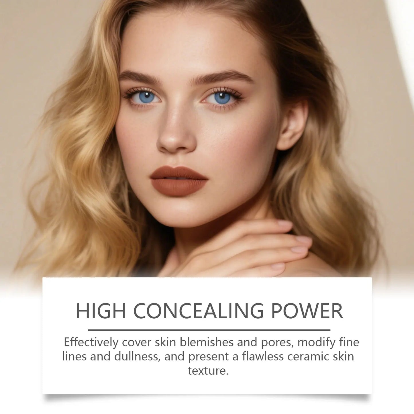 2-in-1 Color Changing Makeup Foundation Stick Moisturizing Brightening Matte High Concealer Lightweight Long Lasting Base Makeup