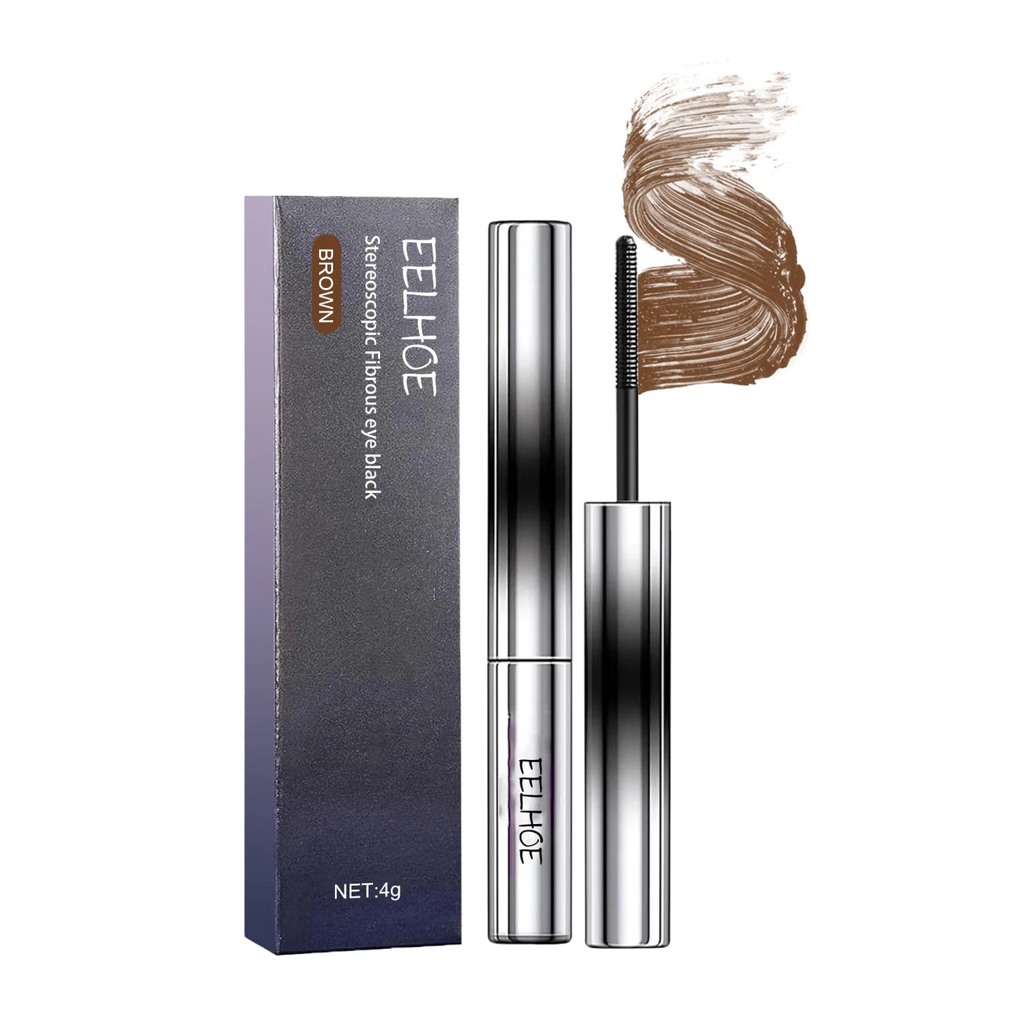 Eelhoe Lifting Mascara Change Eyelashes Length Enlarge Eyes Waterproof Smudge-Proof Thicking Slender Black Blown Eye Black 4g