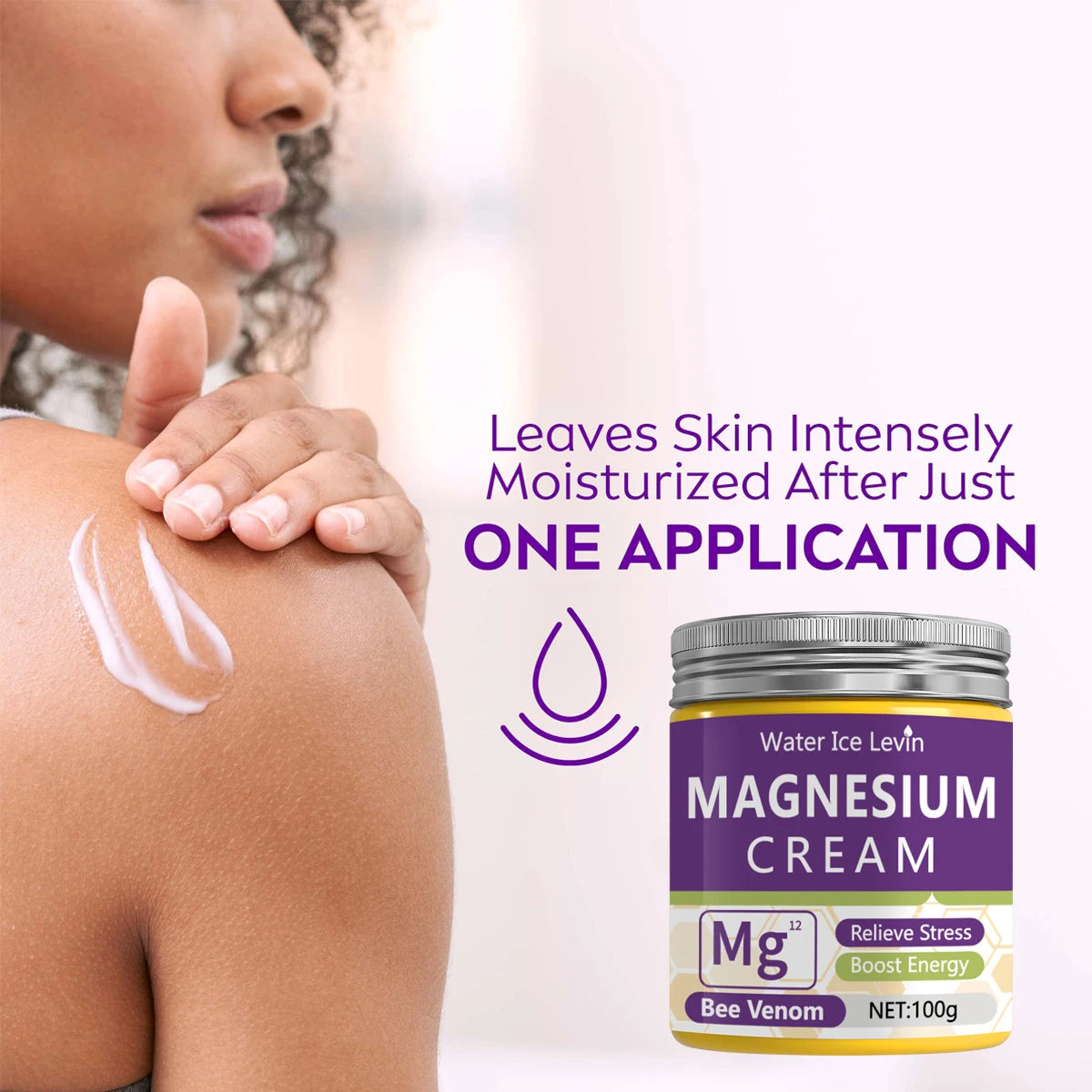 Magnesium Recovery Cream with Bee Venom | Pre-Workout Energy Boost & Stress Relief | Winter Skin Revitalizer