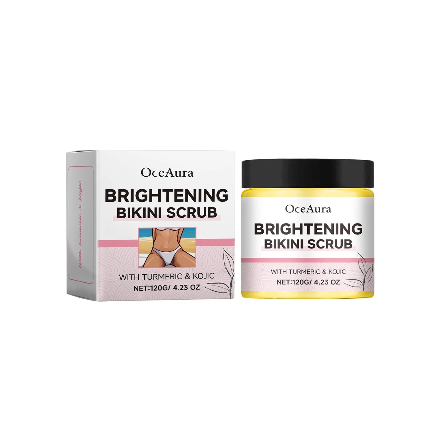 Oceaura Body Scrub Cream Brightening Bikini Leg Arm Skin Gentle Remove Dead Skin Softening Smooth Whitening Body Scrub Cream