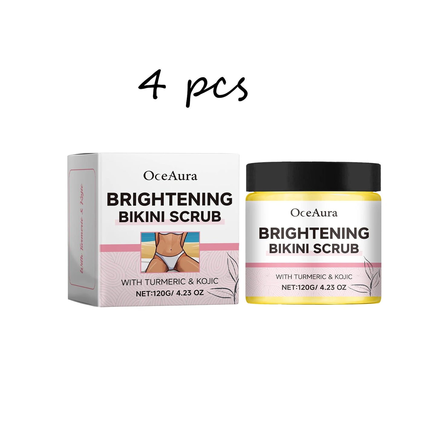 Oceaura Body Scrub Cream Brightening Bikini Leg Arm Skin Gentle Remove Dead Skin Softening Smooth Whitening Body Scrub Cream