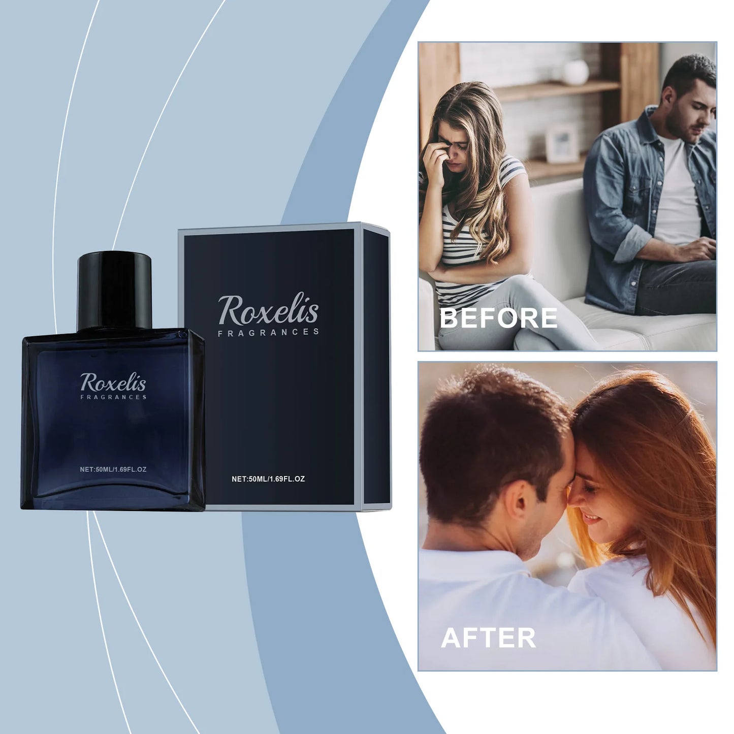 Roxelis Charming Perfume For Men Natural Fresh Lasting Release The Charm Of Men The Dating Atmosphere Confidence Boost Perfume