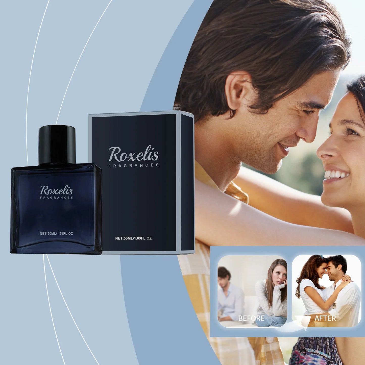 Roxelis Charming Perfume For Men Natural Fresh Lasting Release The Charm Of Men The Dating Atmosphere Confidence Boost Perfume