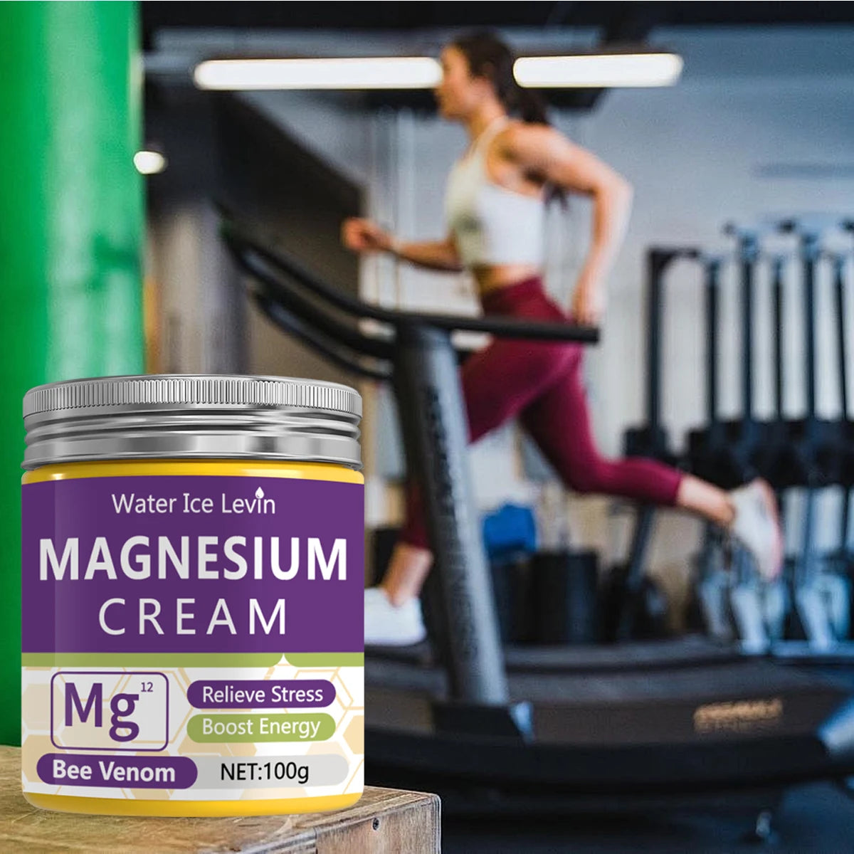 Magnesium Recovery Cream with Bee Venom | Pre-Workout Energy Boost & Stress Relief | Winter Skin Revitalizer