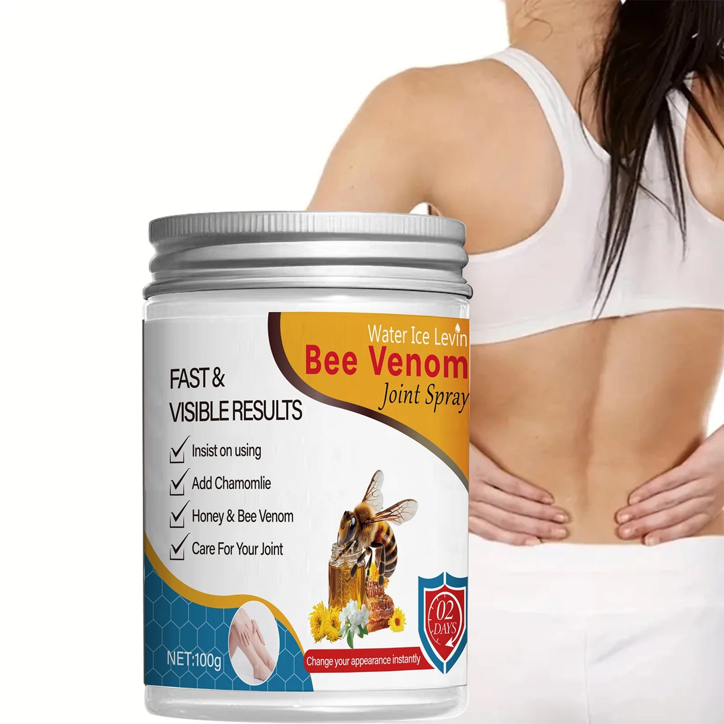 Quick-Action Joint Spray with Bee Venom & Honey | Instant Comfort & Moisture for Winter | Easy Application Formula