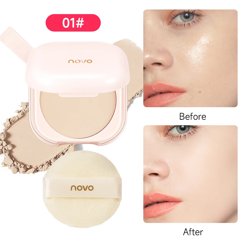 Long-Lasting Oil-Control Setting Powder, Matte Loose Powder, Waterproof And Sweat-Proof, Blurs Blemishes, Vitamin E