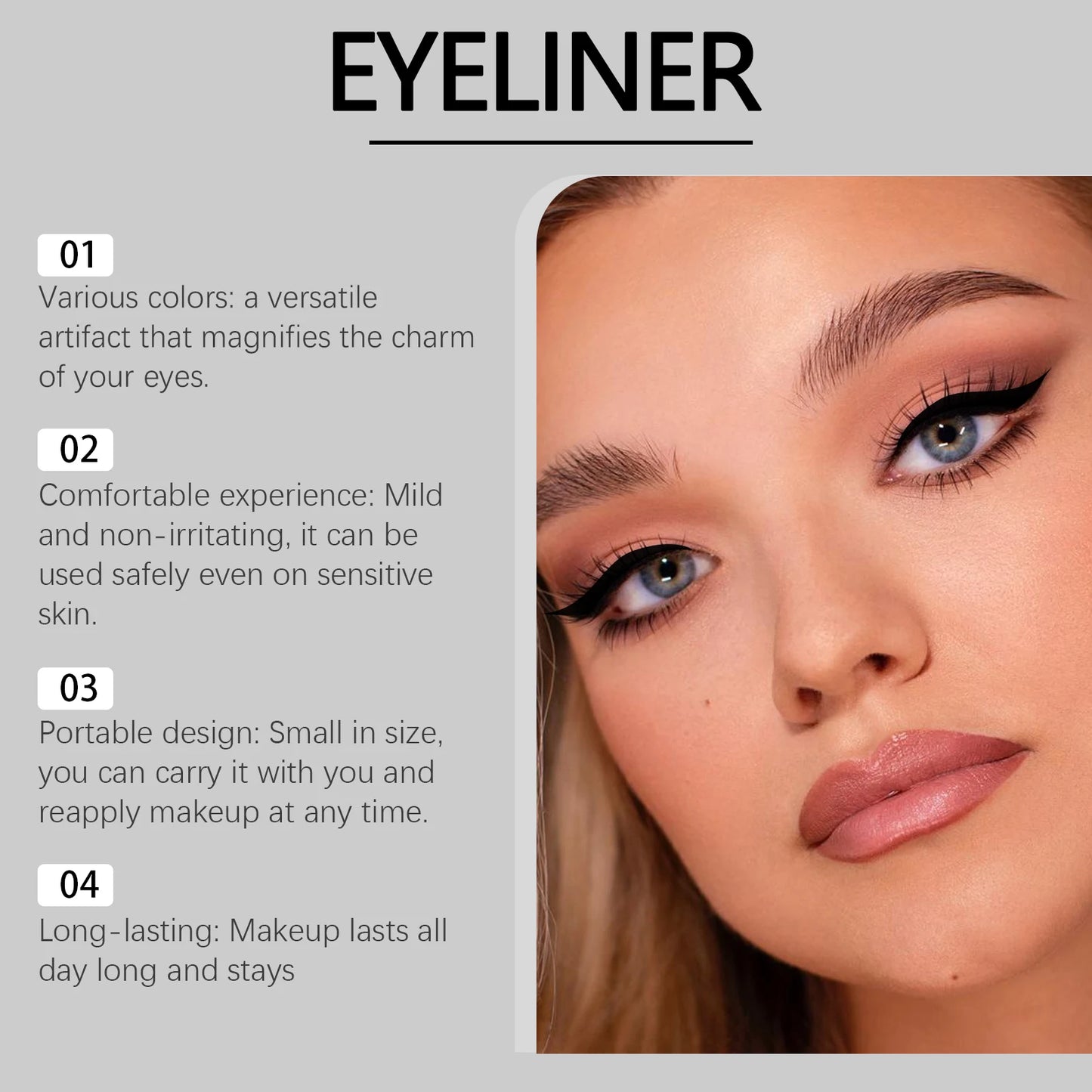 EELHOPE Multi Color Eyeliner Gentle Eye Makeup Non-irritating Lasting Eyeliner Waterproof Mild Portable Makeup Eyeliner