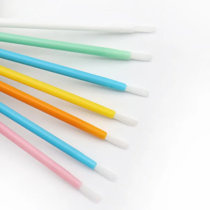 50 pcs Disposable nylon Lip Brush Lipstick Lip Glossy Wands Clean Applicator lip Eyeshadow Gloss Brushes Cosmetic Makeup Tools