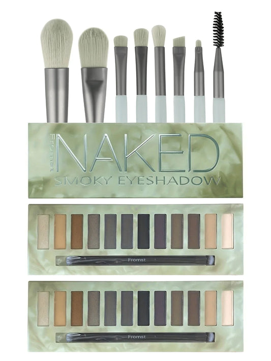 12-color eyeshadow palette, mirror packaging, pearlescent shimmer, stage makeup effect, long-lasting, easy to apply, waterproof