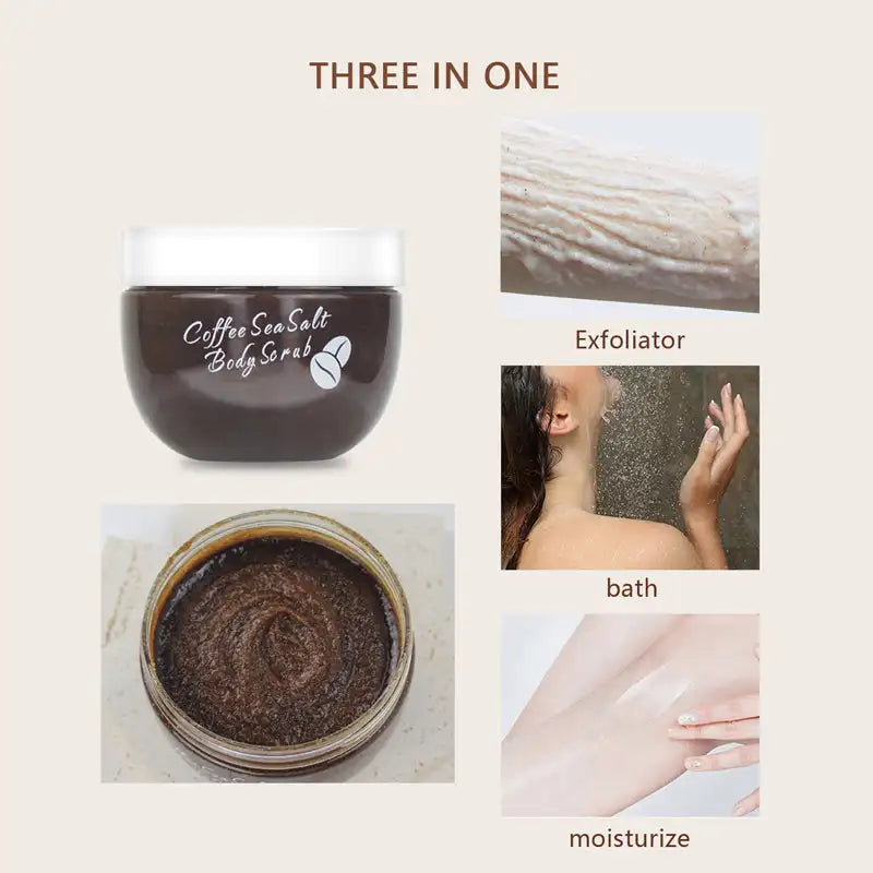320g KOEC Coffee Dead Sea Salt Exfoliator Body Scrub Bath Salt Moisturizing Exfoliating Antioxidant Elasticity Fade Stretch Mark