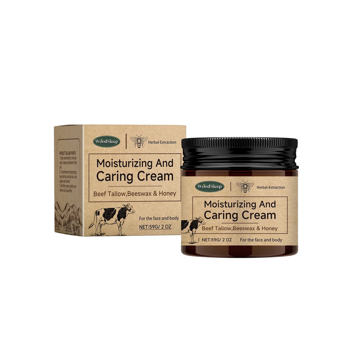 Woodsleep Body Moisturizing Cream Remove Acne Marks Oil Control Deeply Nourish Improve Dullness Bleaching Skin Care Lotions 59g