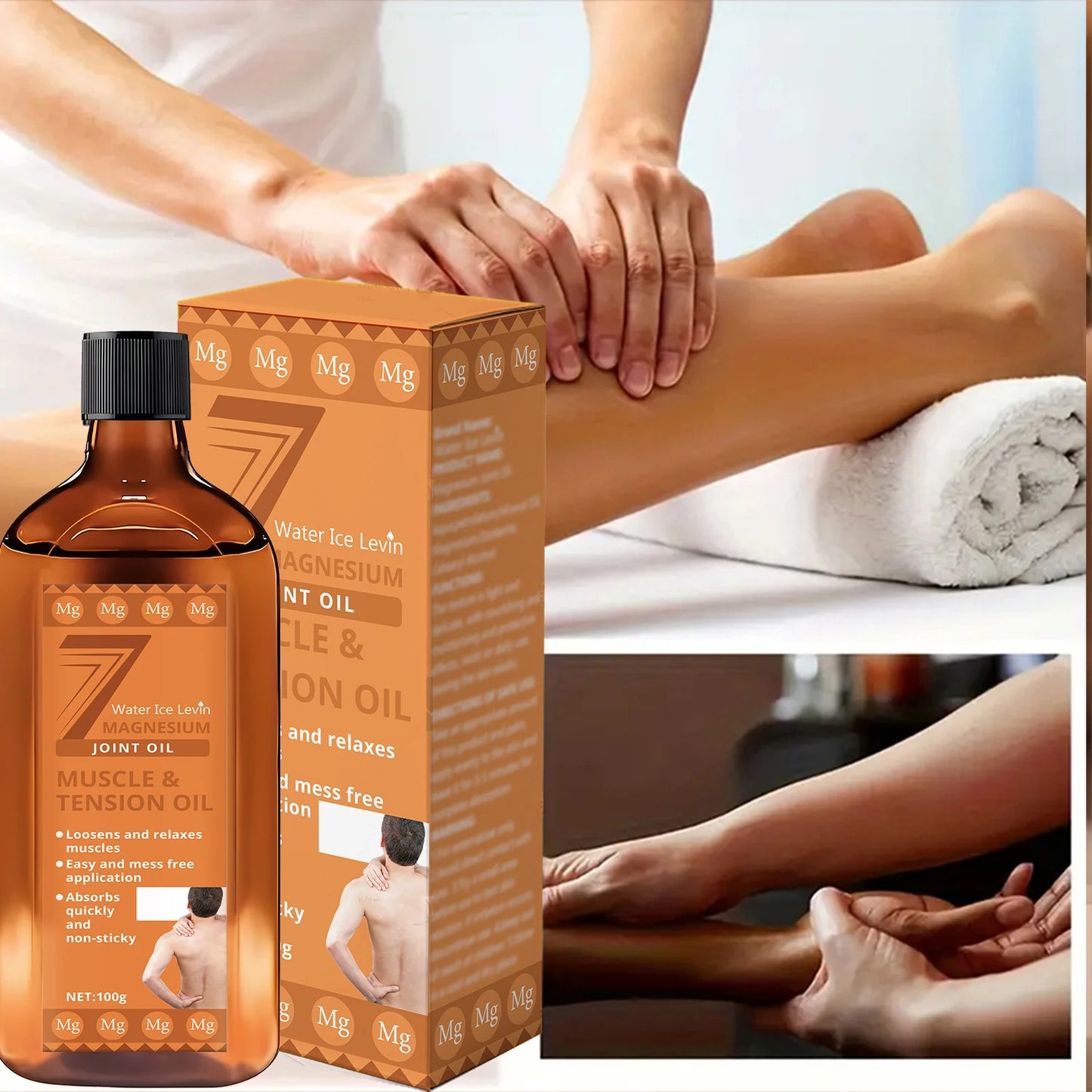 Roll-On Magnesium Oil for Muscles & Joints | Quick-Absorbing Relief for Tension | Winter Recovery Care