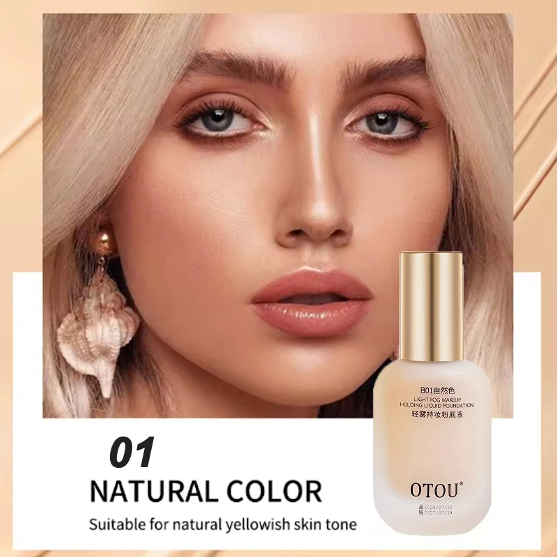 OTOU 30ml Liquid Foundation Concealer Long-Lasting BB Cream Waterproof Suitable for Dry to Oily Skin Brightening Skin Care