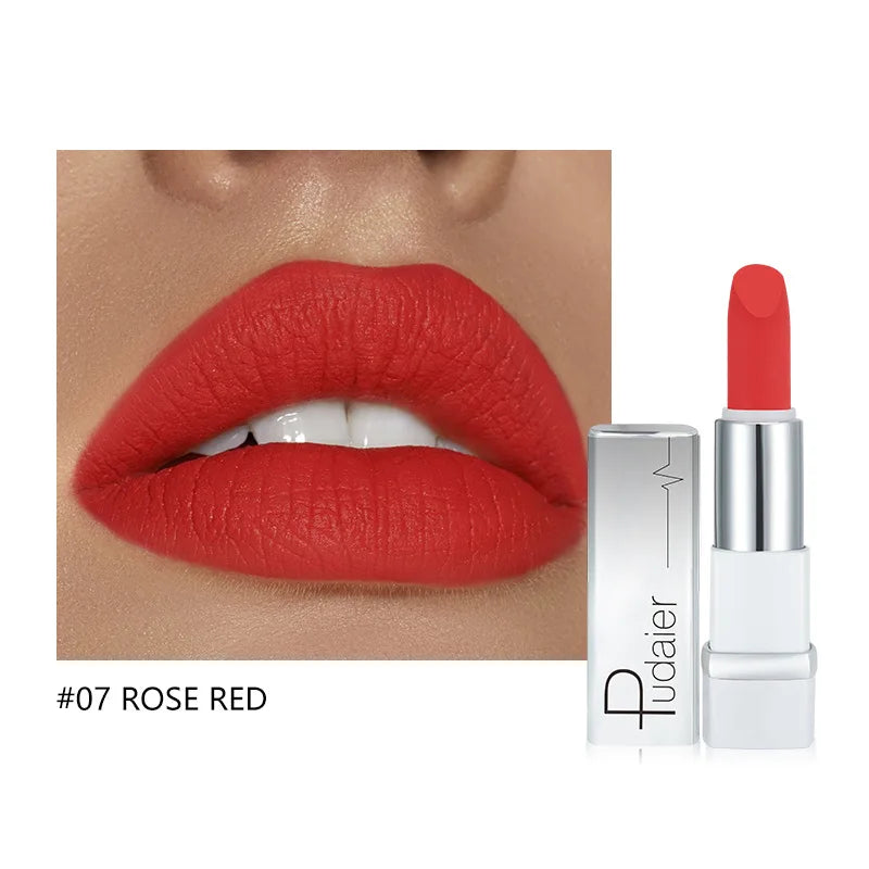 Waterproof 24 Hours Velvet Matte Lip Gloss, Moisturizing, Long Lasting Sexy Red Lip Tint Makeup Cosmetic LipGloss