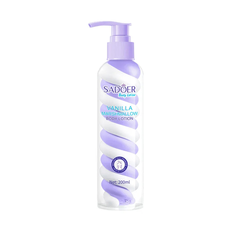 Vanilla Body Lotion 200ml Moisturizing And Nourishing for Autumn And Winter Cotton Candy Scented Body Milk