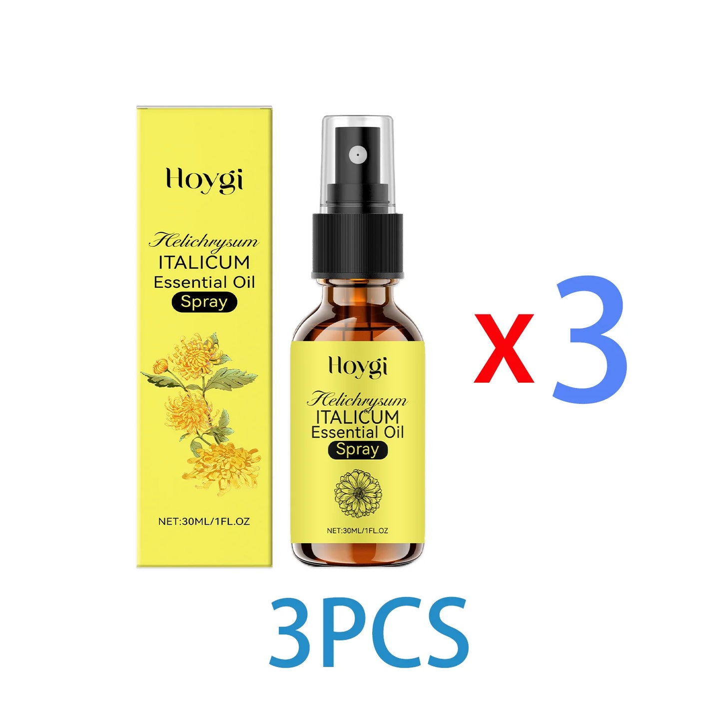 Helichrysum Facial Body Mist Spray for Dry Skin Lightweight Hydrating Oil Spray with Jojoba Oil Winter Skincare Care for Women