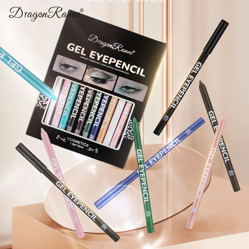 Eyeliner Set, Long-Lasting, Long-Lasting, Anti-Smudge-Proof Eyeliner, Waterproof, Sweat-Proof, Non-Removable, Beginner's One-Stroke Molded Eyeliner Set