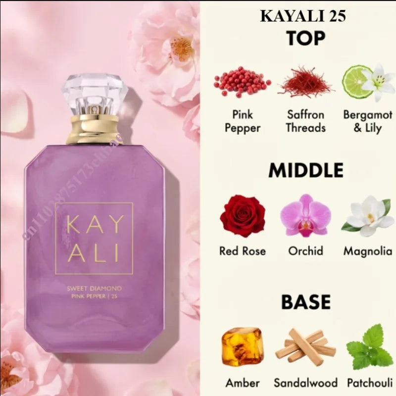 KAYALI 100ml Womens Perfume Long Lasting Alluring Fragrance Collection 20 Unique Scents Sweet Fruity Floral Woody Oriental Notes