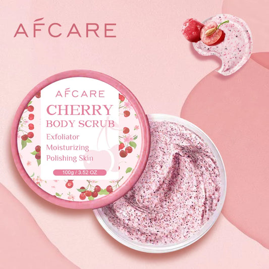 Exfoliator Scrub Cherry Body Cream Deep Cleaning Moisturizing