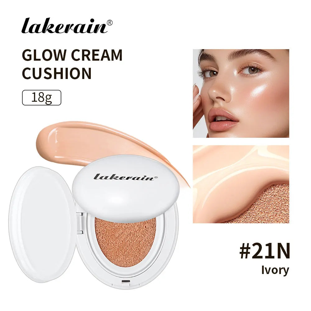 NEW Glow CC Cream Foundation Cushion Waterproof Long-lasting Brighten Foundation Cream Women Base Makeup Face Korean Cosmetics