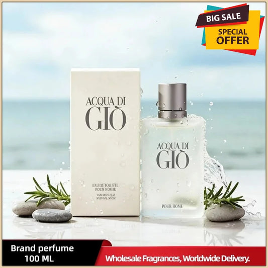 Classic Gio Homme Inspired Eau de Toilette for Men Aquatic Fresh Fragrance Long Lasting Oceanic & Citrus Scent Cologne Gift Set
