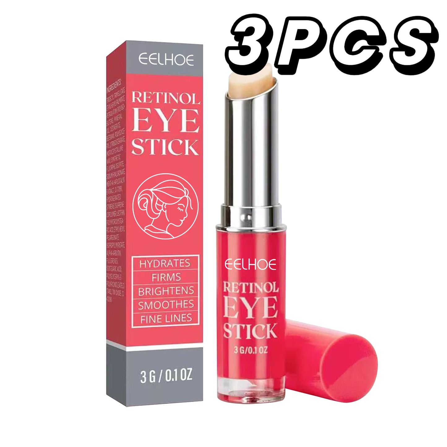 Retinol Eye Cream Stick Lifting Fade Fine Line Remove Dark Circles Eye Bags Anti Puffiness Moisturizing Smoothing Eye Skin Care