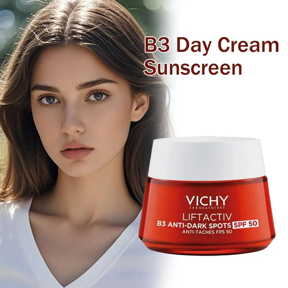 VICHY Original B3 Day Cream Sunscreen 48-Hour Anti-Spot Cream SPF50 Daytime Anti-Aging Moisturizer Korea Skincare 50ml