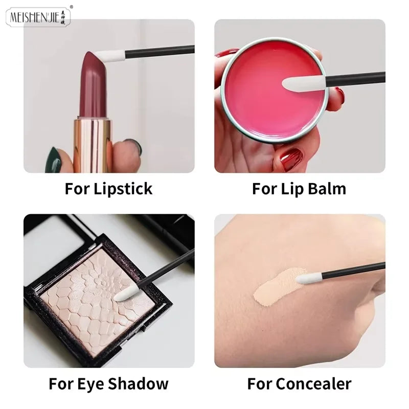 Lip Brush 5/100 Pcs Eyelash Brushes Applicators for Makeup Lip Brushes Lip Gloss Stick Lipstick Wands Set Cosmetic Makeup Tools
