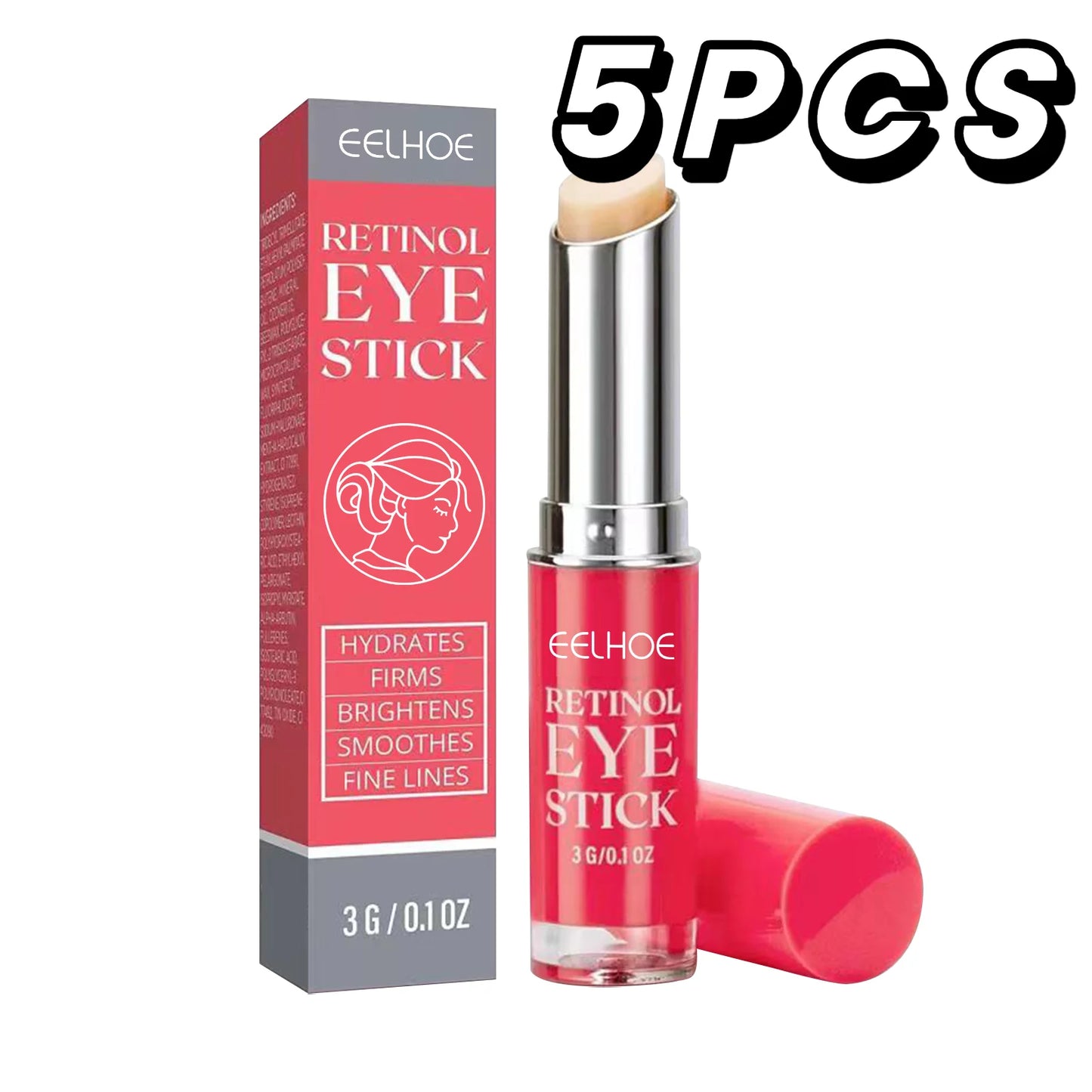 Retinol Eye Cream Stick Lifting Fade Fine Line Remove Dark Circles Eye Bags Anti Puffiness Moisturizing Smoothing Eye Skin Care