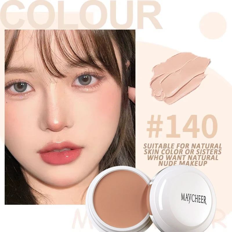 MAYCHEER Full Coverage Concealer Cover Anti-Dark-Circle & Freckle Long-Lasting Waterproof Foundation Face Makeup Base Cosmetic