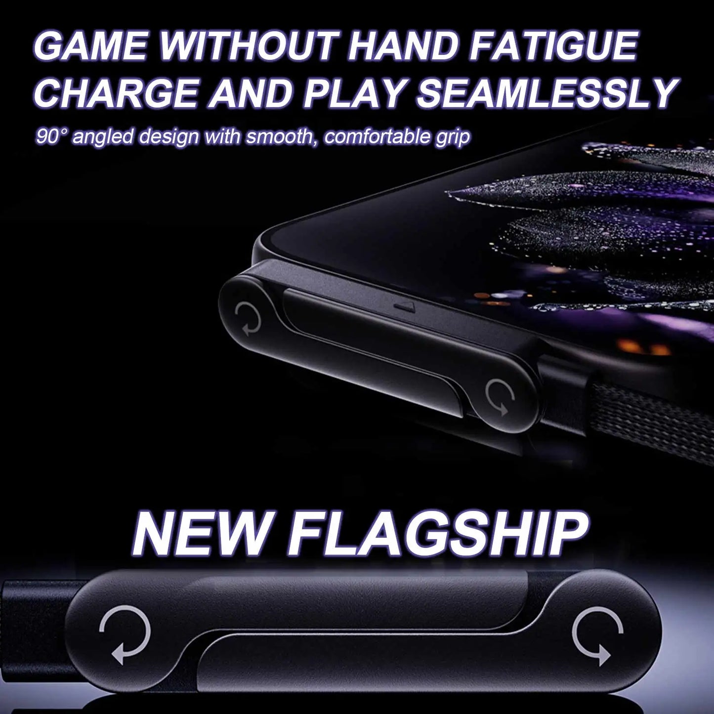 240W Fast Charging Foldable Phone Holder Data Cable 5 FT Fast Charging Cable Phone Tablet Foldable Holder for Android/Tablet