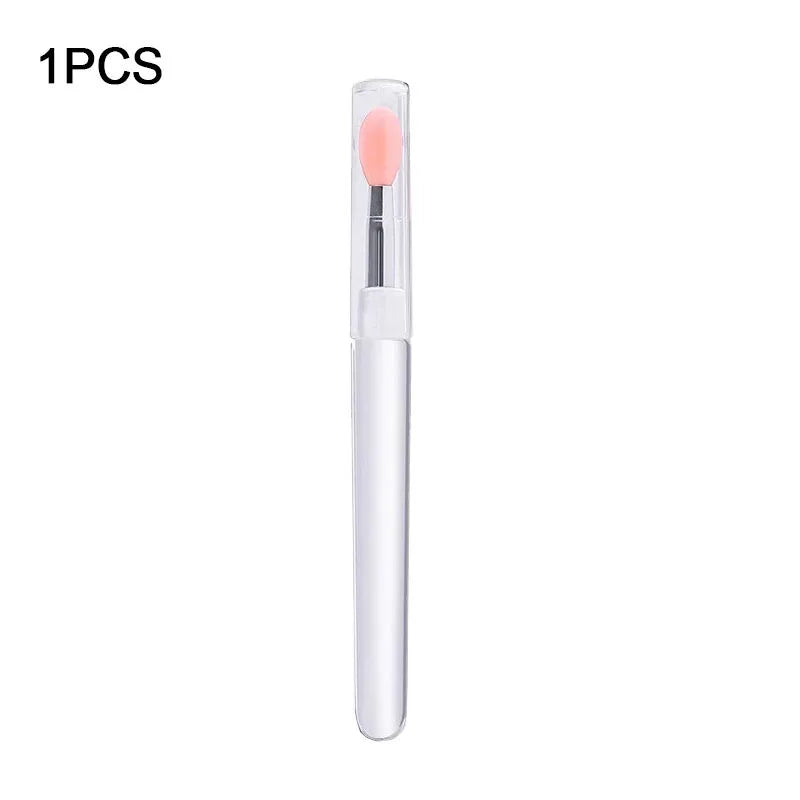 new 1/3pcs silicone lip brush disposable lip brush Lipstick Lipgloss Makeup Brushes HZS18