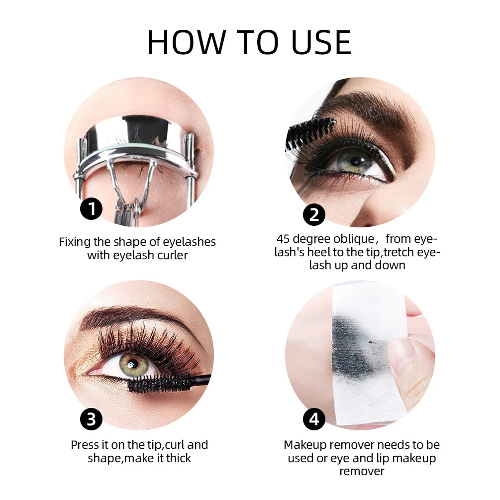 Diamond Glitter Mascara Quick-drying Film Broken Diamond Shiny Mascara Curling Eyelashes Thick Lengthening Mascara For Eyelashes