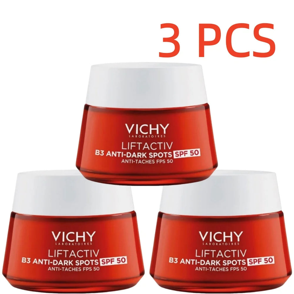 Vichy B3 Day Cream Sunscreen Anti Spot Face Cream Continuous Water Lock SPF50 Day Anti-Aging Elastic Skin For All Skin Types50ml