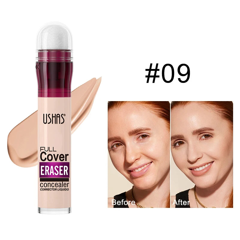 Sponge Head Concealer for Dark Circles, Tears, Freckles, Acne, Dark Circles, Pigmentation and Blemishes, Creating Natural Skin