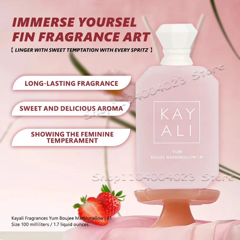 100ML Kayali 81 Warm Gourmand Fragrance KAYALI Yum Boujee Marshmallow 81 Eau de Parfum Intense Women Perfume Ship From USA
