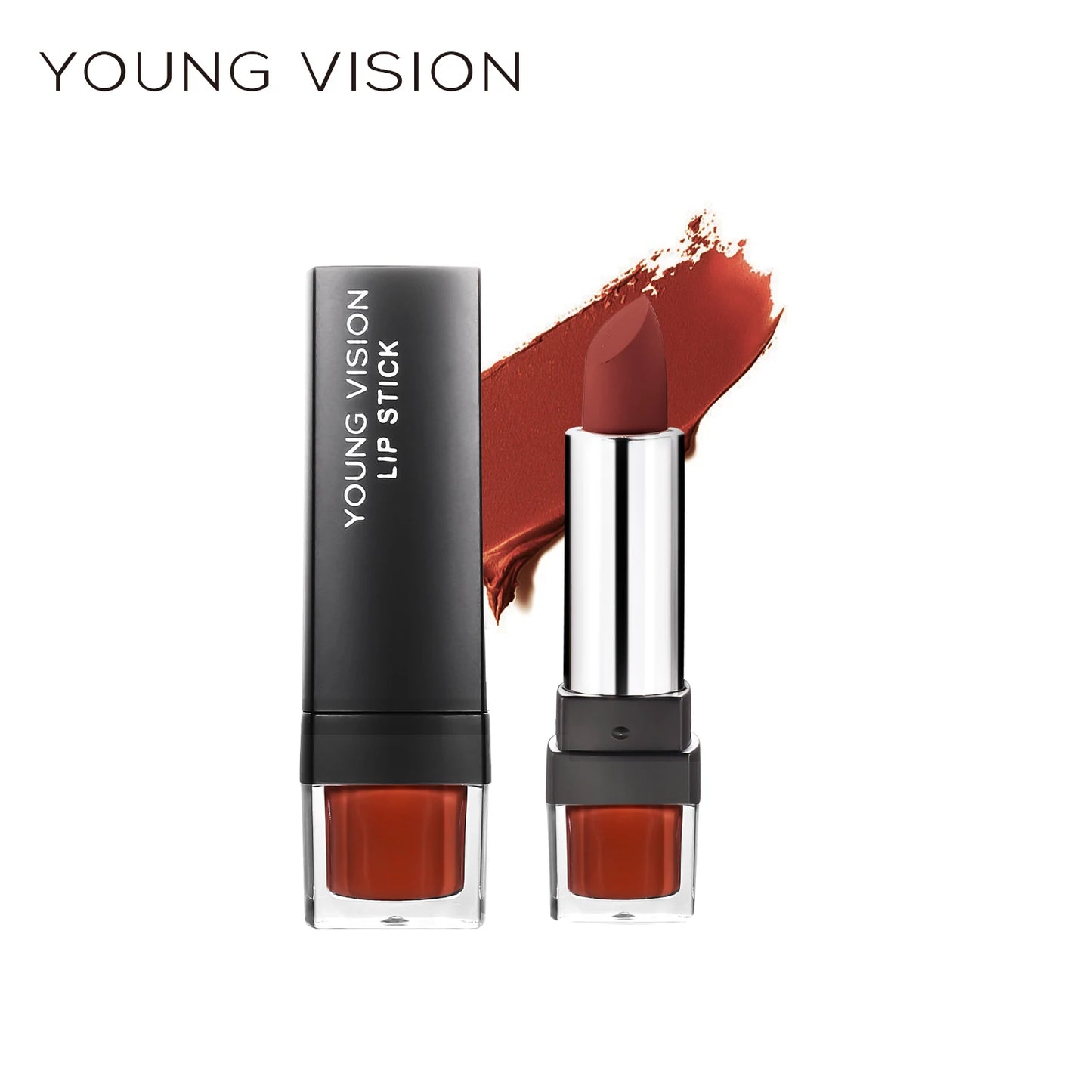 YOUNG VISION 12-Color Velvet Lipstick Long-Lasting Nude Waterproof Matte Non-Transfer Lipstick Women's Cosmetics Makeup